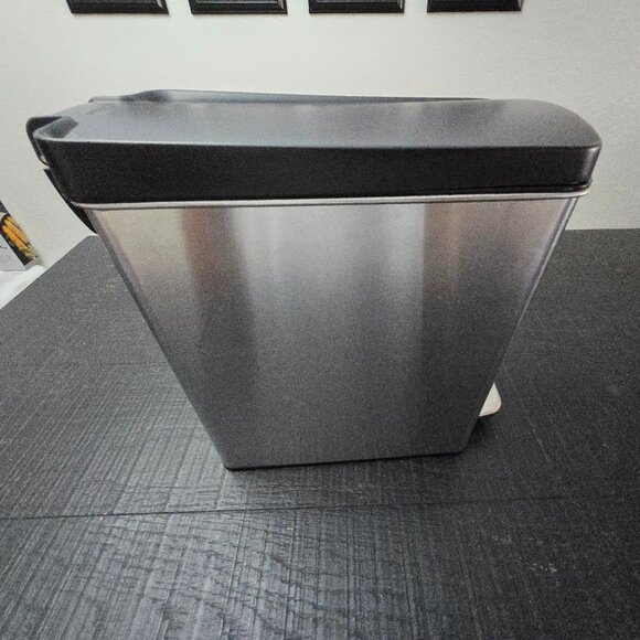 SimpleHuman 10L Silver Slim Open Can- Finished. With Trial liners. - Picture 3 of 5